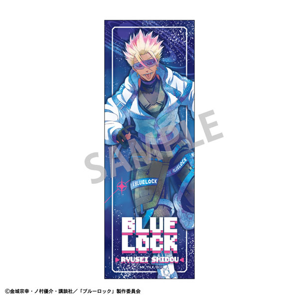 ブルーロック ロングスクエア缶バッジ 士道龍聖/サイバーパンクリバイバル カミアニTOUCH[カミオジャパン]《発売済・在庫品》