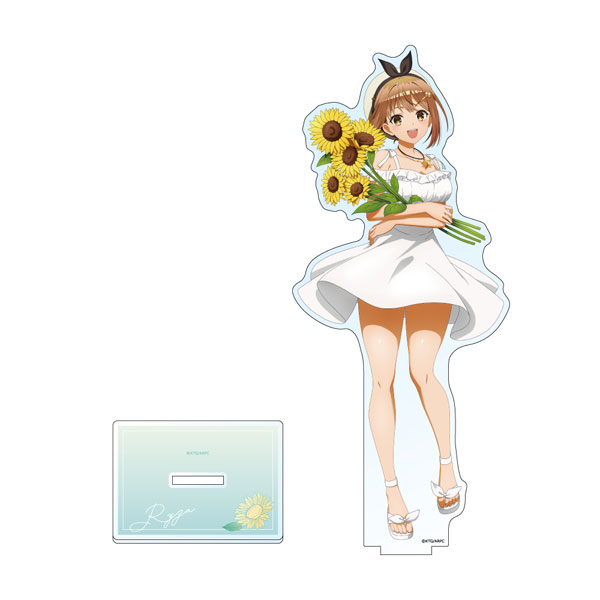 [ライザのアトリエ]描き下ろし特大アクリルスタンド(ライザ/白ワンピース)[カーテン魂]《発売済・在庫品》