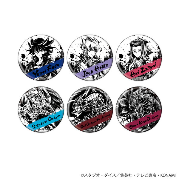 缶バッジ「遊☆戯☆王5D's」10/墨絵イラスト 6個入りBOX[A3]《在庫切れ》