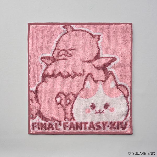 ファイナルファンタジーXIV ハンドタオル でぶチョコボ＆ファットキャット[スクウェア・エニックス]《０２月予約》