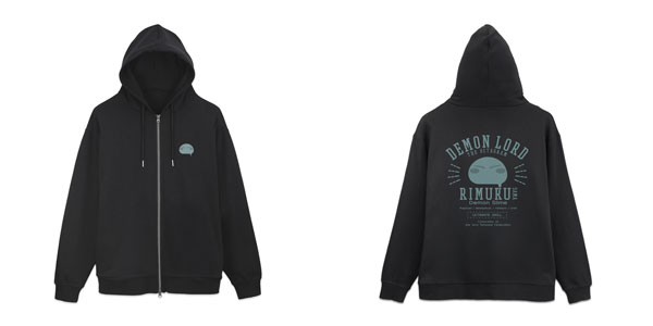 転生したらスライムだった件 リムル様カレッジ ジップパーカー/BLACK-L
