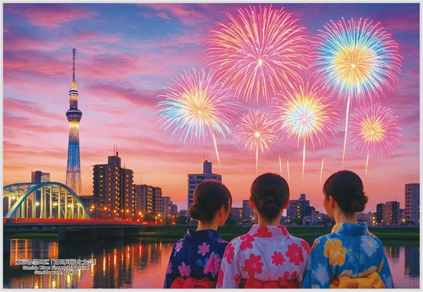 ジグソーパズル シリーズ・日本の都市 100 東京都墨田区「隅田川花火