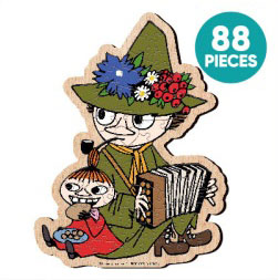 ジグソーパズル ウッディパズル リグミー スナフキン＆リトルミイ 88ピース (37-08)[やのまん]《発売済・在庫品》