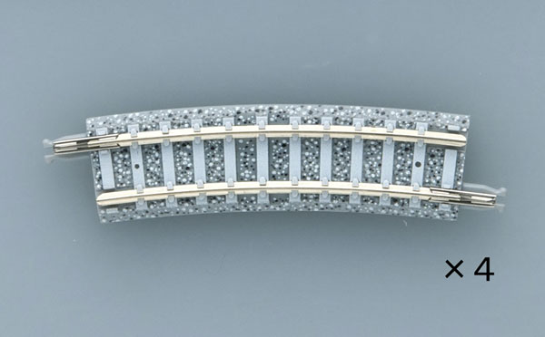 1863 カーブPCレール C243-15-PC(F)(4本セット)[TOMIX]《発売済・在庫品》