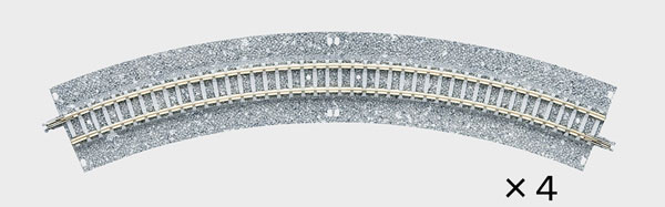 1771 ワイドPCカーブレールC280-45-WP(F)(4本セット)[TOMIX]《発売済・在庫品》