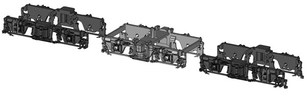 TW-DT120A 台車DT120A，121A(EF64用)1両分、車輪なし[トラムウェイ]《未定月予約》
