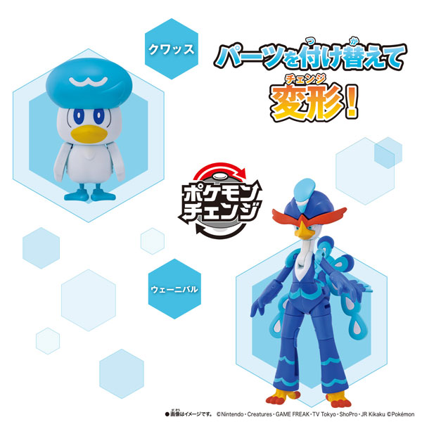 【中古】(本体A/箱B)ポケチェンシリーズ クワッス/ウェーニバル[バンダイ]《発売済・在庫品》