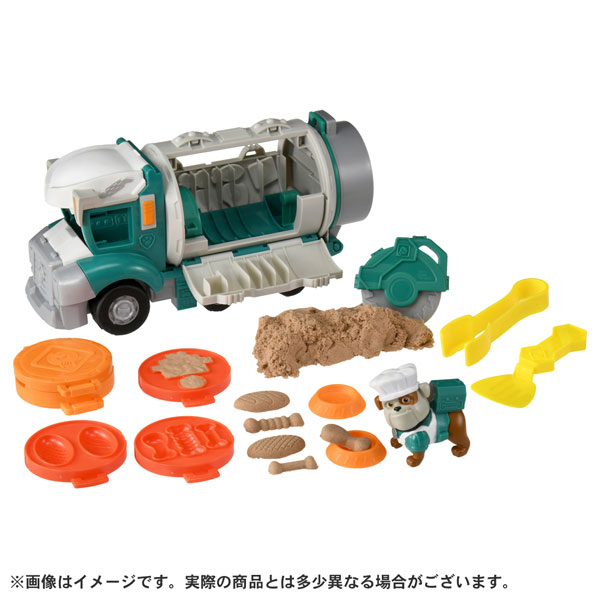 パウ・パトロール ラブル＆クルー グラベルじいちゃんのクルーフードトラック(お砂付き)[タカラトミー]《発売済・在庫品》