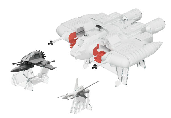 宇宙からのメッセージ 銀河大戦 リアべ・スペシャル プラスチックモデルキット専用アクリル台座セット[エイチエムエー]《０９月予約》