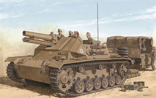 1/35ドイツアフリカ軍団150mm榴弾砲　8トンハーフトラック 1/35 ドイツ軍 8ton ハーフトラック Sd.Kfz.7｜プラモデル・模型