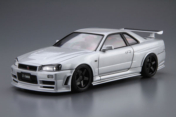 ザ・モデルカー No.34 1/24 ニスモ BNR34 スカイライン GT-R Z-tune ’04 プラモデル[アオシマ]《１０月予約》