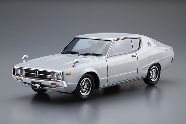 ザ・モデルカー No.51 1/24 ニッサン GC111 スカイラインHT2000GTX-E・S ’76 プラモデル[アオシマ]《１０月予約》