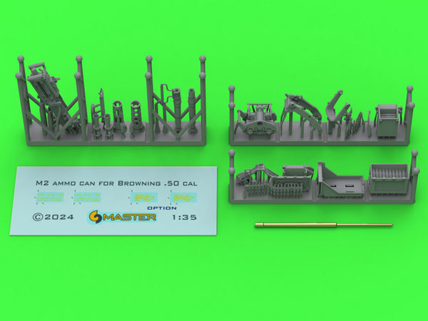 1/35 WWII アメリカ ブローニングM2HB .50口径(12.7mm)機関銃 w/M49リングマウント[MASTER]《在庫切れ》