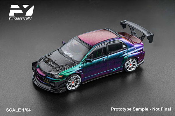 1/64 三菱 Lancer Evolution 9 改 Chameleon / carbon Bonnet ver.[Finclassically]《０９月予約》