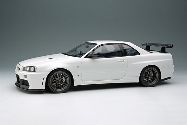 オットー1/18 ニッサン スカイラインR34 GT-R マインズ(ホワイト)