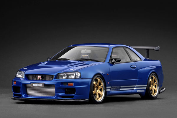 イグニッションモデル 1/18 TOPSECRET BNR34GT-R 1/18 TOP SECRET 34GT-R (BNR34) Blue Metallic[イグニッション