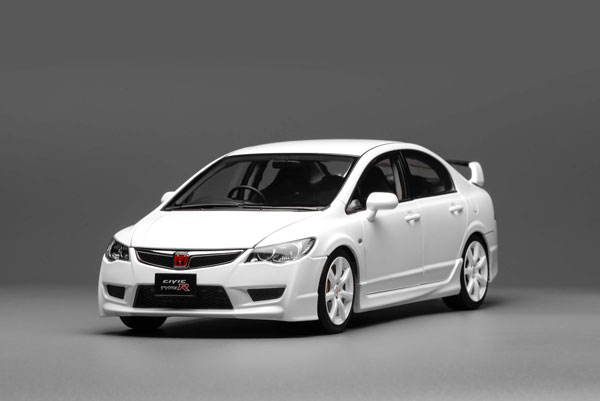 1/18 ホンダ シビック タイプR(FD2) 2007 後期Ver. プレミアムホワイトパール[MOTORHELIX]【送料無料】《０８月仮予約》
