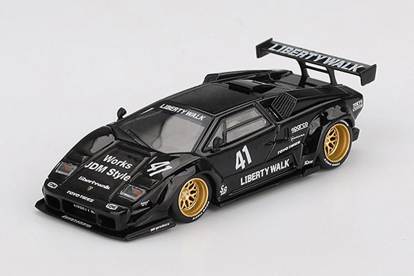 1/64 ランボルギーニ カウンタック LB-WORKS ブラック(左ハンドル)[MINI GT]《１０月予約》