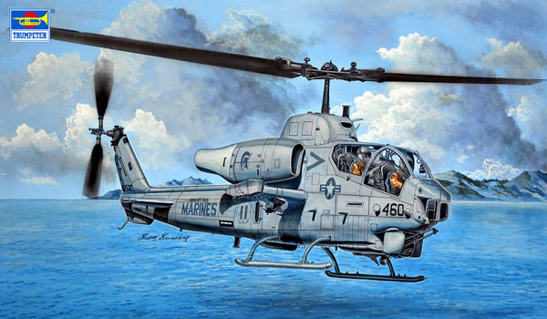 1/35 AH-1W スーパーコブラ 排気口改修型 プラモデル[トランペッターモデル]