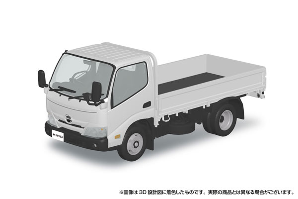 楽プラ スナップキット No.23-WE 日野 デュトロ 平ボデー(ホワイト) プラモデル[アオシマ]《１２月予約》