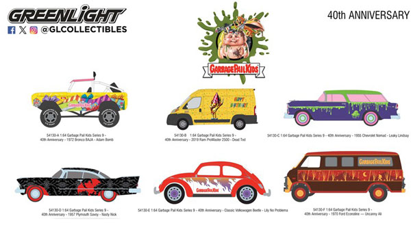 1/64 Garbage Pail Kids Series 9 - 40th Anniversary 6種セット[グリーンライト]