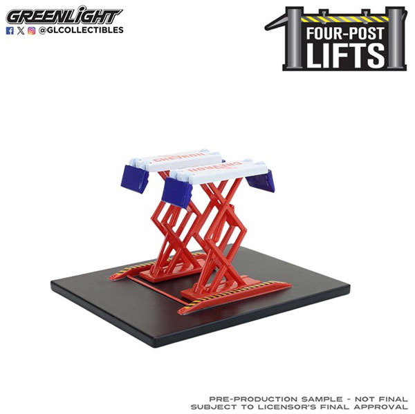 1/64 Auto Body Shop - Automotive Double Scissor Lifts Series 2 - Chevron[グリーンライト]