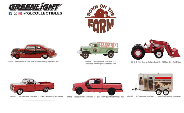 1/64 Down on the Farm Series 11 6種セット[グリーンライト]