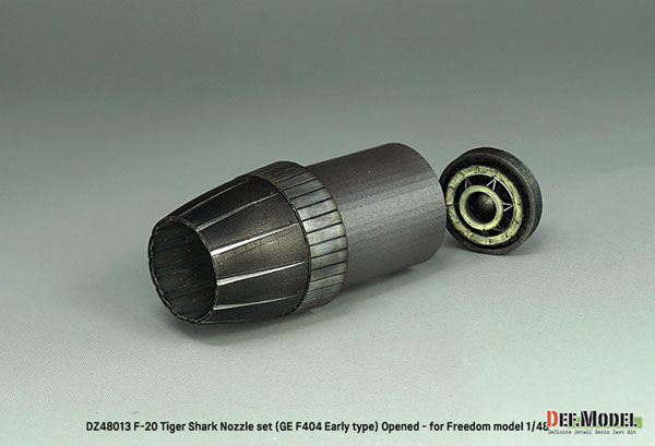 1/48 現用 アメリカ F-20タイガーシャーク用GE F404初期型ノズルセット 開状態(フリーダムモデルキット用)[DEF. Model]