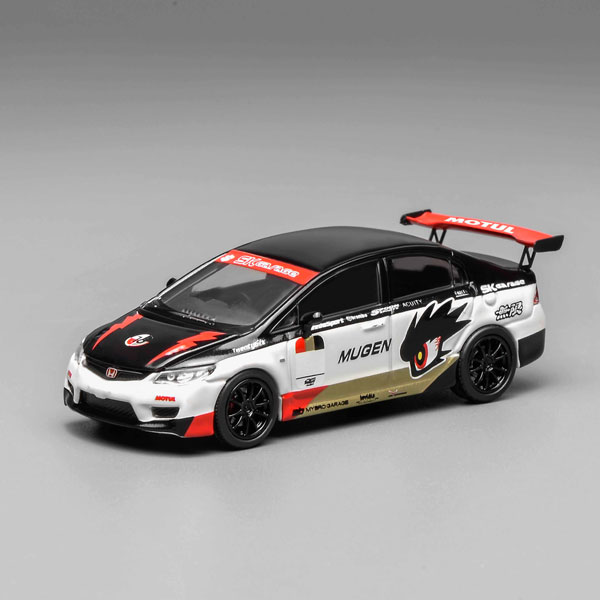1/64 HONDA CIVIC TYPE R (FD2) MUGEN LIVERY WHITE[MOTORHELIX]《在庫
