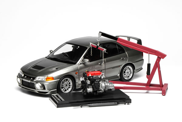 1/18 三菱 ランサー エボリューション EVO IV Steel Silver