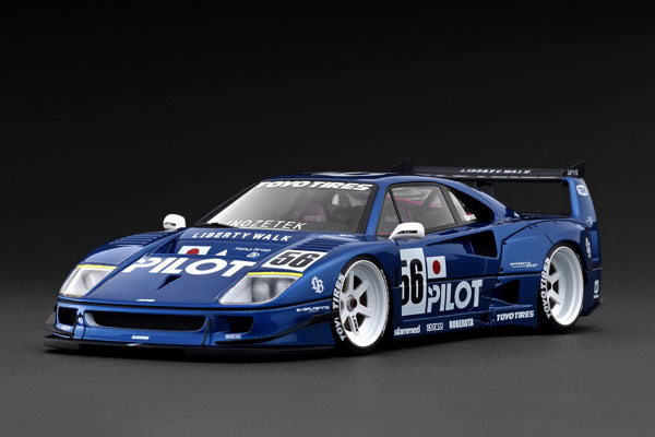 1/18 LB-WORKS 40 Blue Metallic[イグニッションモデル]【送料無料】《発売済・在庫品》