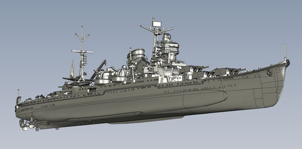 1/700 帝国海軍シリーズ No.55 日本海軍重巡洋艦 伊吹 プラモデル[フジミ模型]《在庫切れ》
