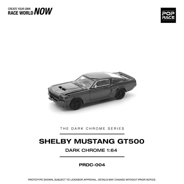 1/64 SHELBY MUSTANG GT500 DARK CHROME[POP RACE]《０３月予約》