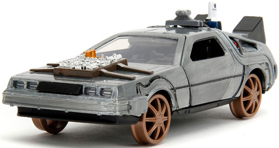 1/32 バック・トゥ・ザ・フューチャー III タイムマシーン (デロリアン) トレインホイール（再販）[Jada Toys]《１０月予約》