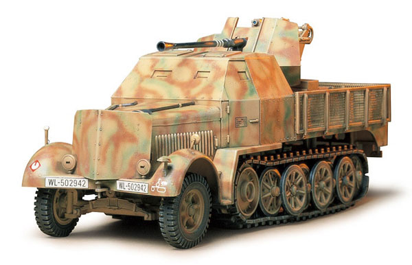 1/35 MM ドイツ装甲8トンハーフ 3.7cm対空機関砲37型搭載 フラックザウリア プラモデル[タミヤ]《１２月予約》