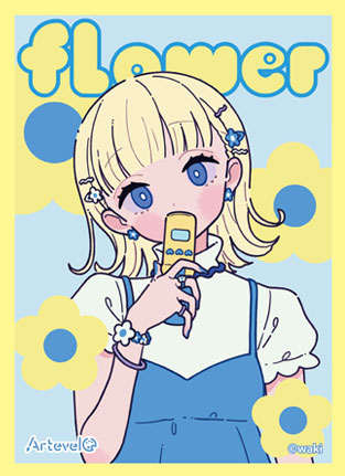 Arteveloカードスリーブ わき 「flower」(art-001) パック[ムービック]《発売済・在庫品》