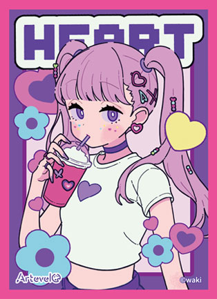 Arteveloカードスリーブ わき 「Heart」(art-003) パック[ムービック]《発売済・在庫品》