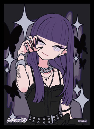 Arteveloカードスリーブ わき 「黒蝶」(art-004) パック[ムービック]《発売済・在庫品》