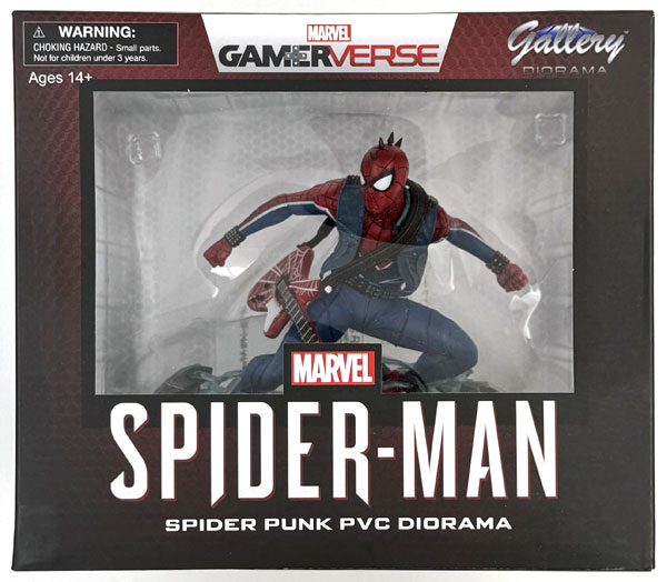 【中古】(本体B/箱B)マーベルギャラリー/ Marvel Spider-Man： スパイダーマン パンクスーツ PVCスタチュー[ダイアモンドセレクト]《発売済・在庫品》