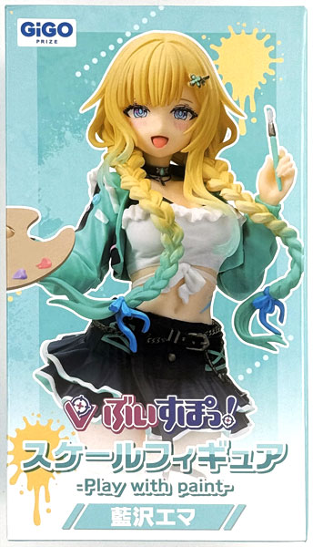 【中古】(本体B/箱B)ぶいすぽっ！スケールフィギュア- Play with paint- 藍沢エマ (プライズ)[フクヤ]《発売済・在庫品》