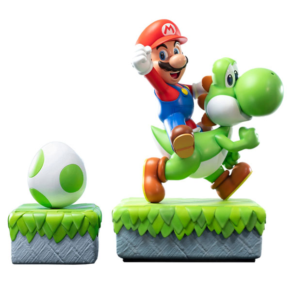 スーパーマリオシリーズ/ マリオ＆ヨッシー スタチュー エクスクルーシブ エディション[First 4 Figures]【同梱不可】【送料無料】《０９月仮予約》