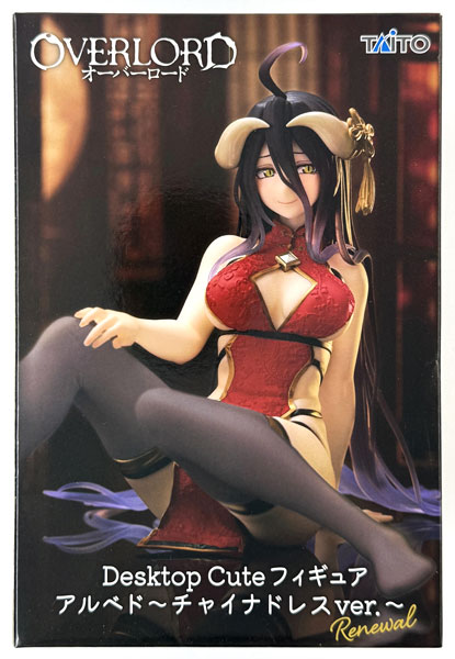 【中古】(本体A/箱B)オーバーロード Desktop Cute フィギュア アルベド～チャイナドレスver.～Renewal (プライズ)[タイトー]《発売済・在庫品》