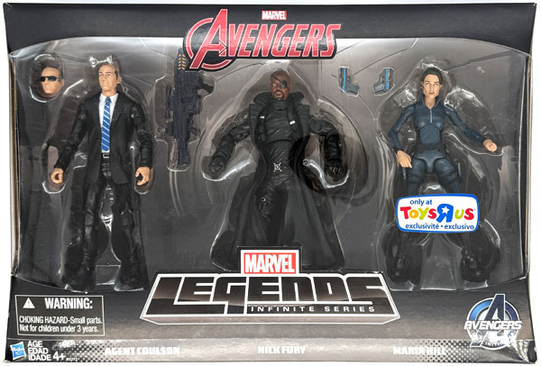 マーベル・レジェンド 6インチ・アクションフィギュア アベンジャーズ エージェント・コールソン＆ニック・フューリー＆マリア・ヒル