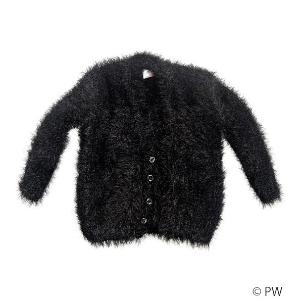 メンズシャギーカーディガン ブラック (ドール用)[ペットワークス]《発売済・在庫品》