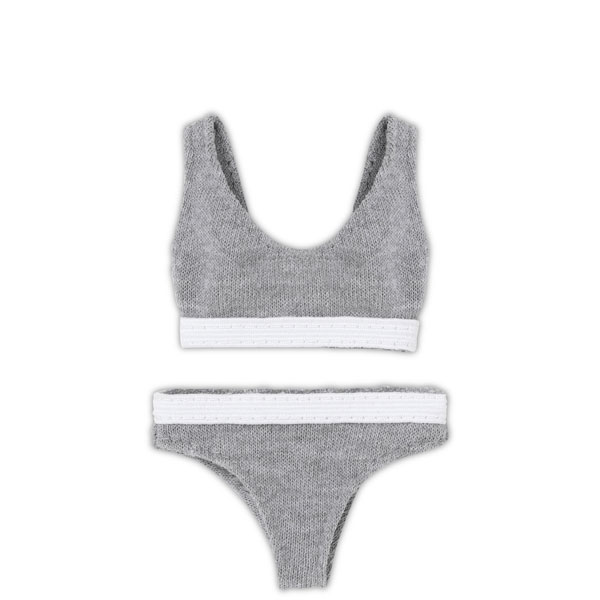 1/6 Q'z スポーティーブラ＆ショーツset グレー (ドール用)[アゾン