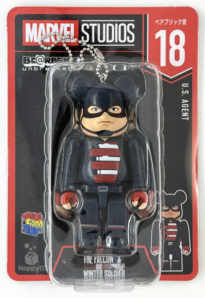 【中古】(本体A/箱B)MARVEL STUDIOS / Happyくじ「BE＠RBRICK」 ベアブリック賞 18.[U.S.AGENT] (プライズ)[サニーサイドアップ]《発売済・在庫品》
