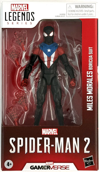 【中古】(本体A/箱B)マーベル 「マーベル・レジェンド」6インチ マイルス・モラレス/スパイダーマン(ボリクア・スーツ)[ゲーム『Marvel’s Spider-Man 2』][ハズブロ]《発売済・在庫品》