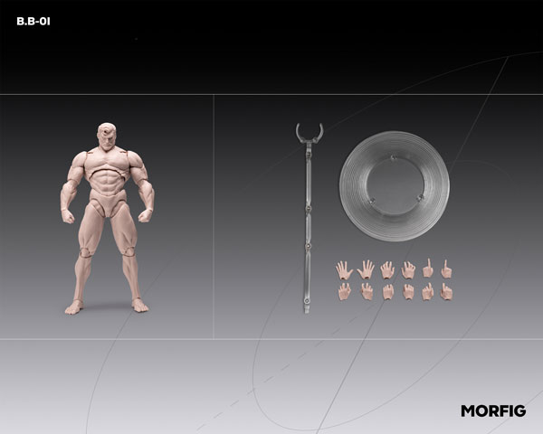 男性素体 ライトスキン 1/12 完成品アクションフィギュア