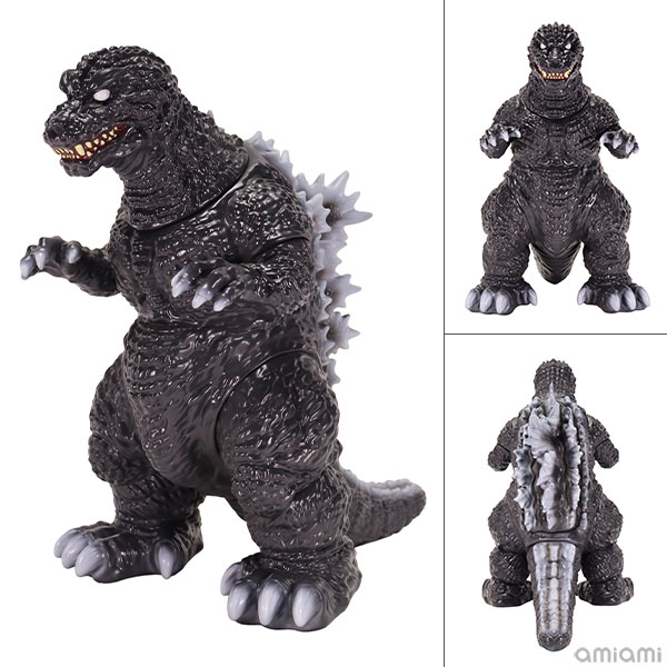 CCP　AMGシリーズ GMKゴジラ ブラックソフビ ゴジラ・モスラ・キングギドラ 大怪獣総攻撃』のゴジラがソフビ化