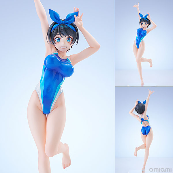 【中古】(本体A/箱B)スイムスーツシルエット 彼女、お借りします 更科瑠夏 競泳水着Ver. 1/7 完成品フィギュア[AMAKUNI]《発売済・在庫品》